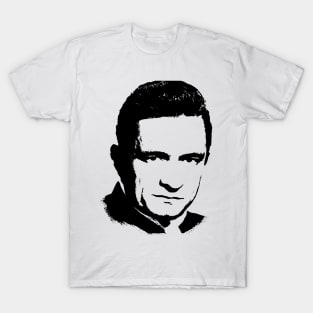 johnny cash pop art portrait T-Shirt